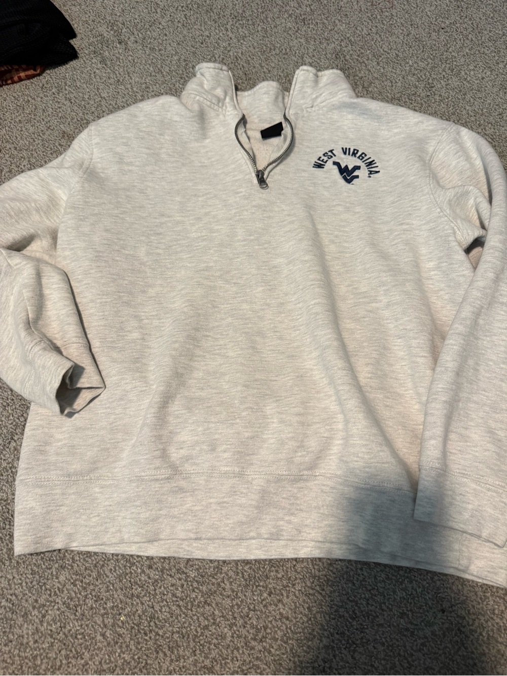 Top of the World Light Gray Quarter-Zip Pullover